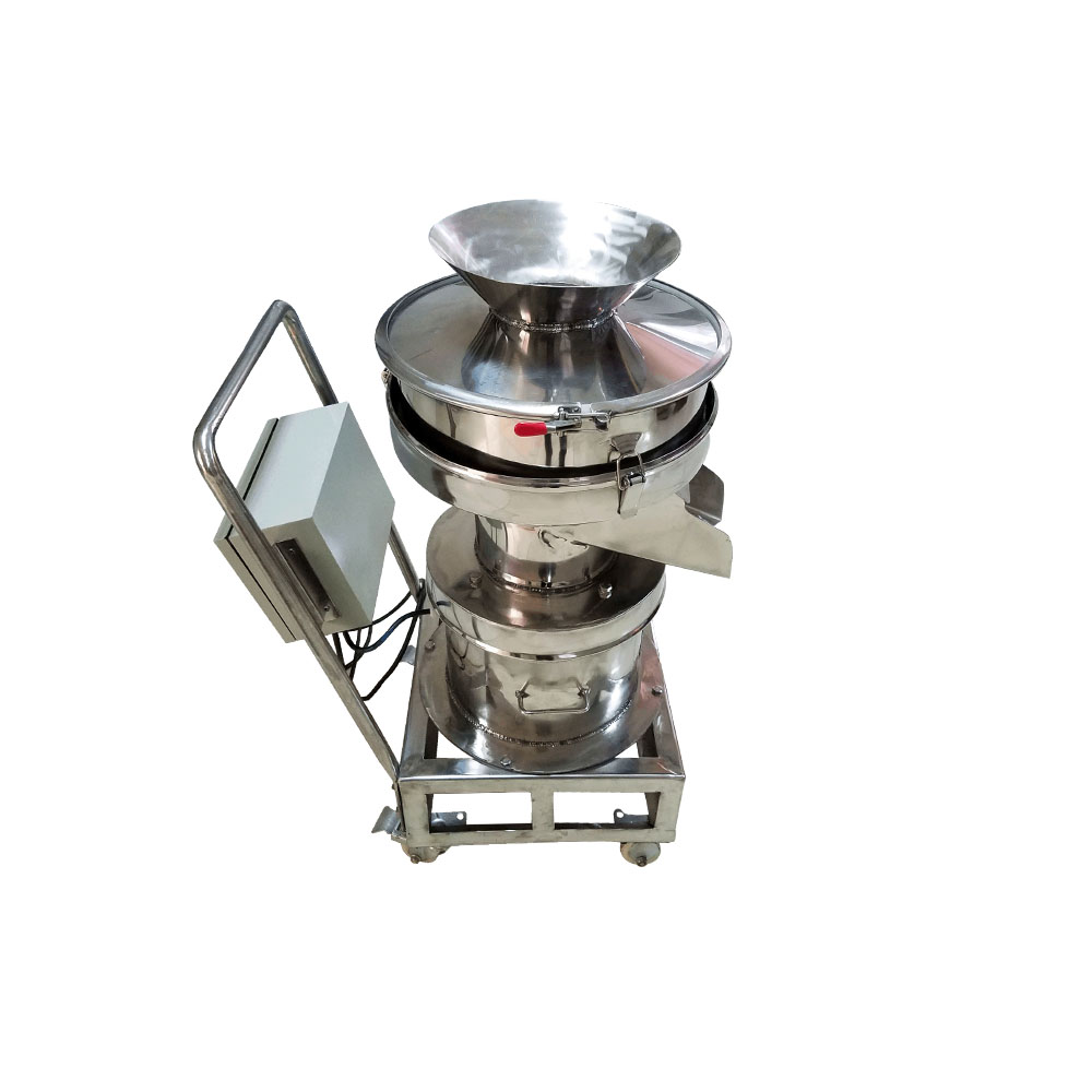 Tamiz vibratorio giratorio de acero inoxidable para granos de café